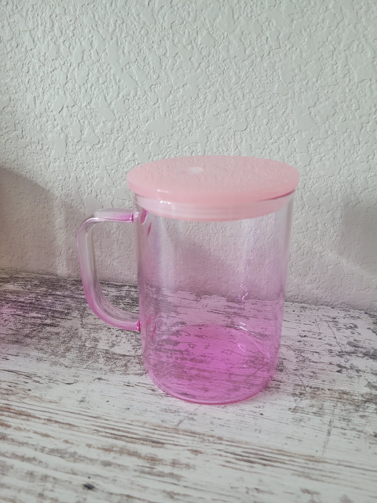 17oz Glass Ombré Gradient Mug, Ships from the USA