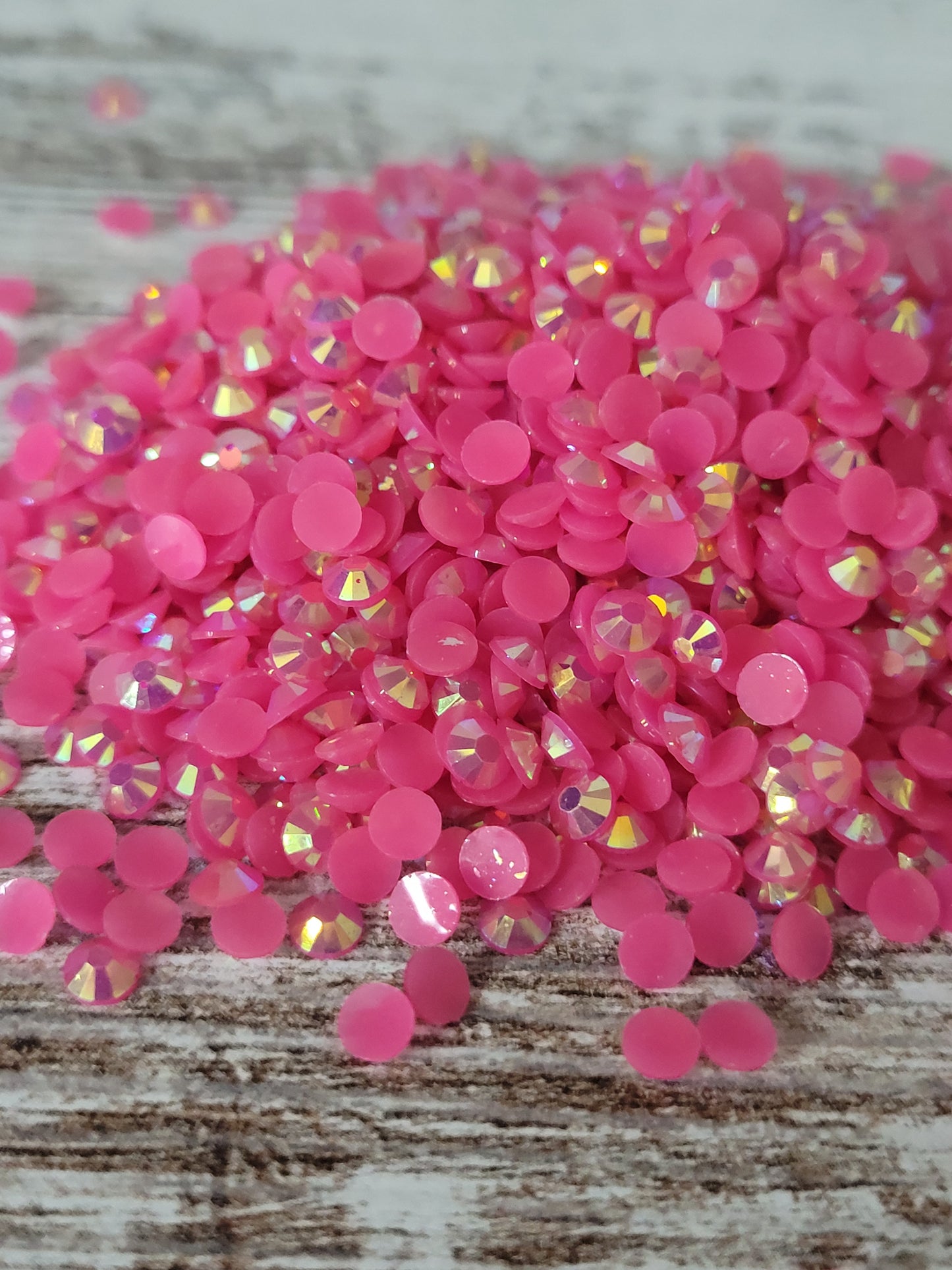 Hot Pink Resin Resin Flatback Rhinestones, Tumblers, Cups, Lids, Freshies, Arts & Crafts, Nail Art, Ships from the USA