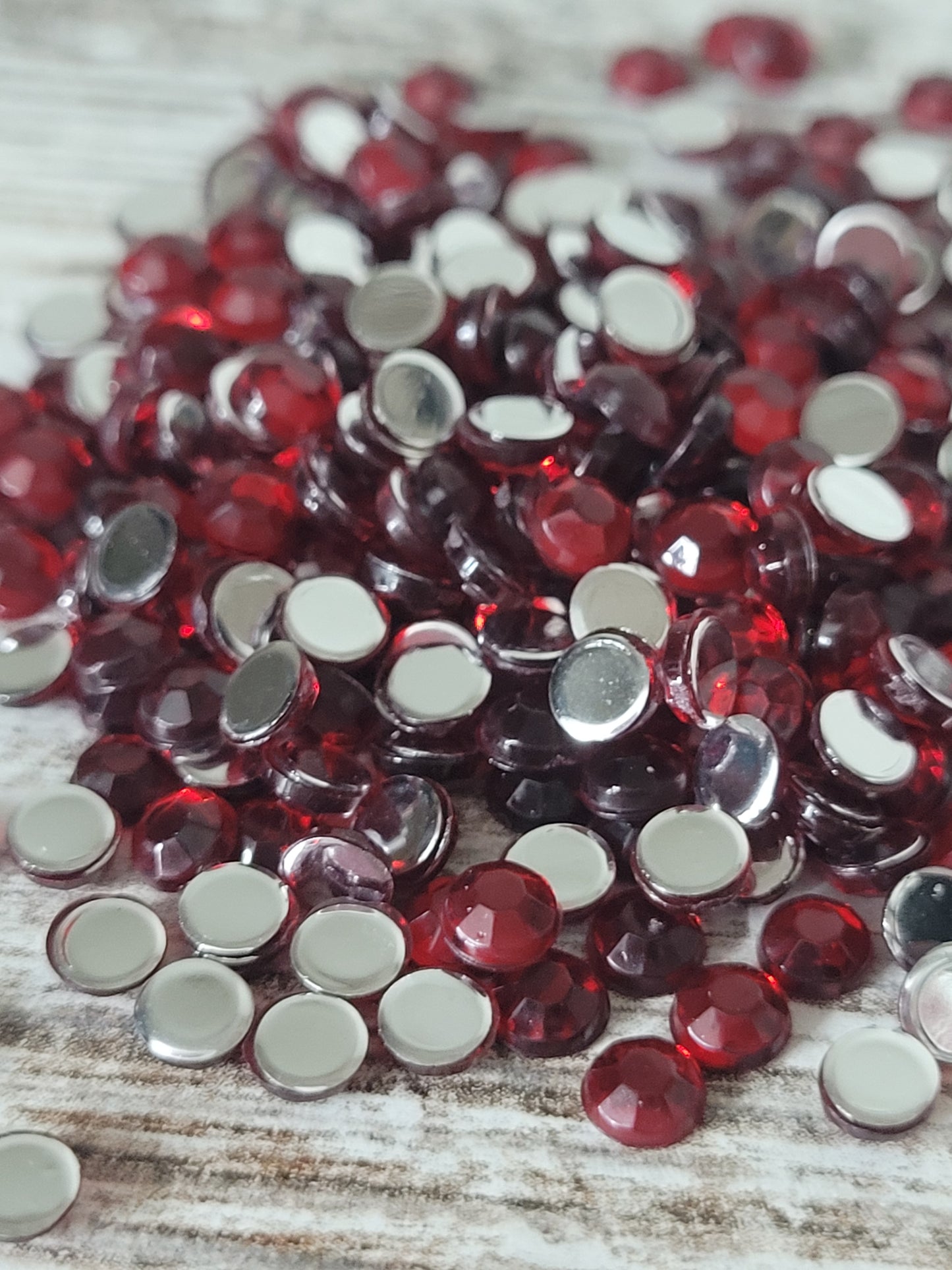 Red Flatback Rhinestones, Tumblers, Cups, Lids, Freshies, Arts & Crafts, Nail Art, Ships from the USA