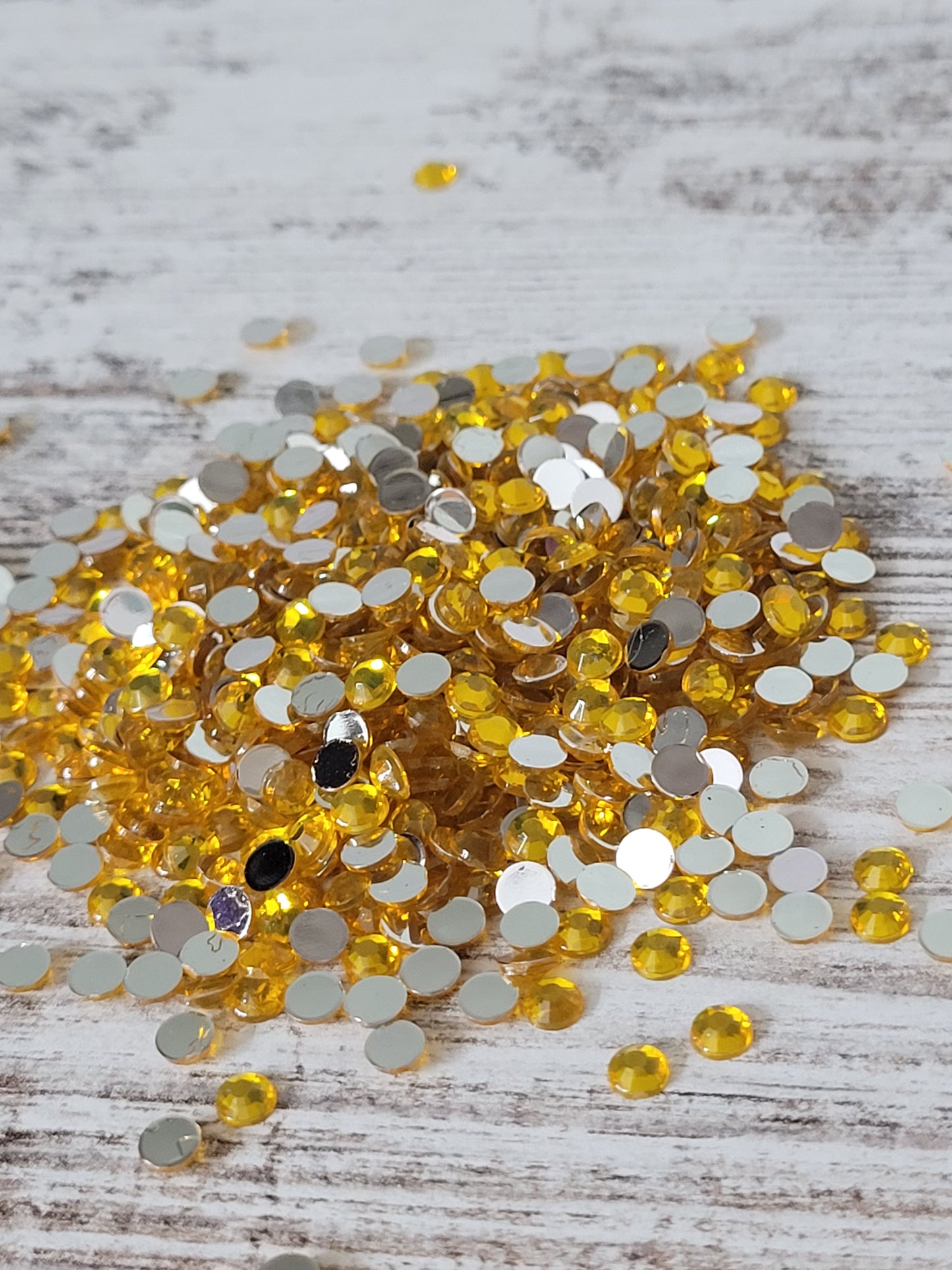 Gold Flatback Rhinestones, Tumblers, Cups, Lids, Freshies, Arts & Crafts, Nail Art, Ships from the USA
