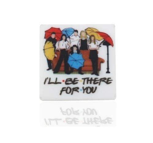 I’ll be there for you silicone focal bead, beadable projects, ships from the USA