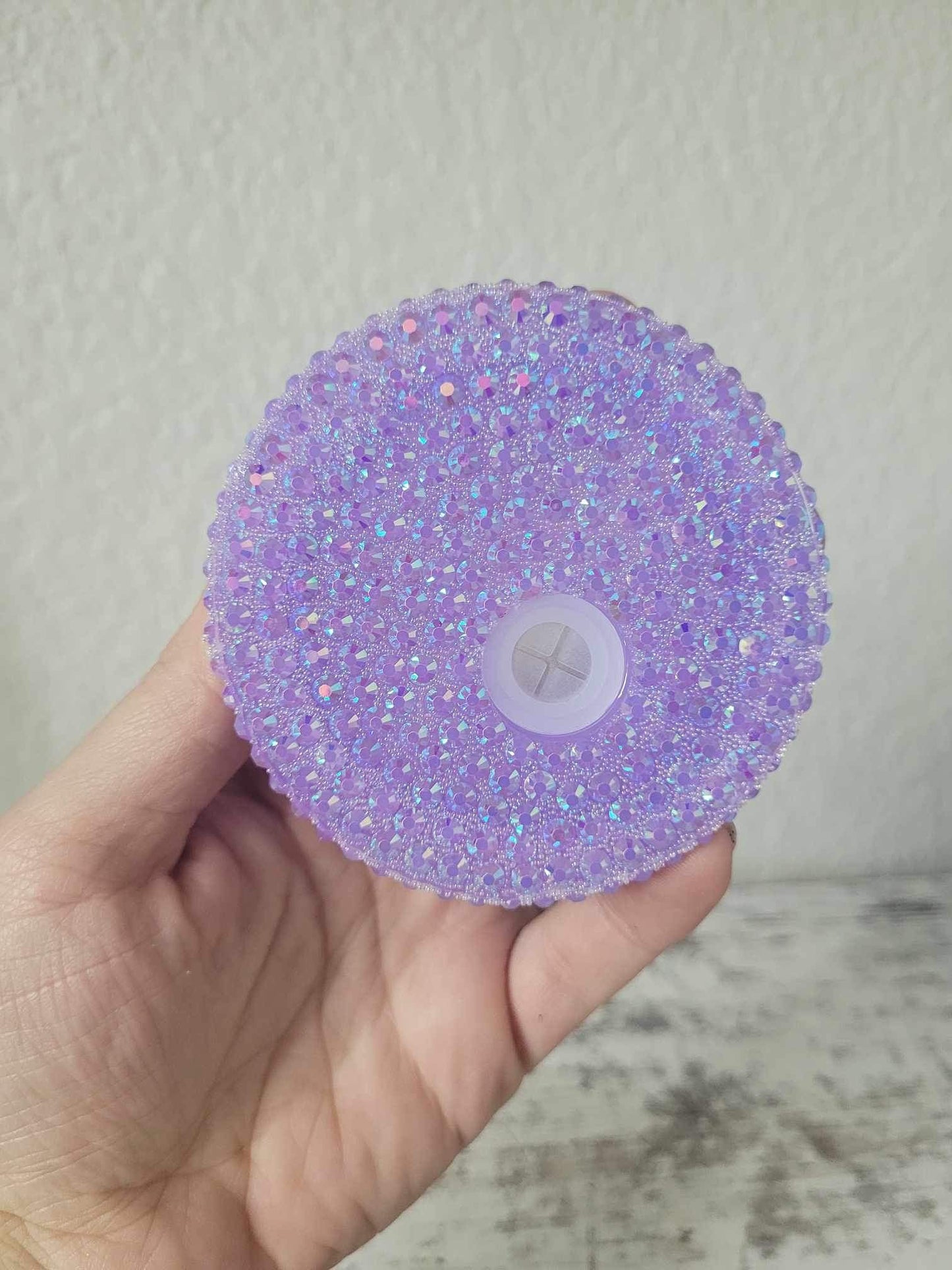 Iridescent Rhinestone lids for 16oz cups, Replacement Lids, Libby Cups, Ships from the USA