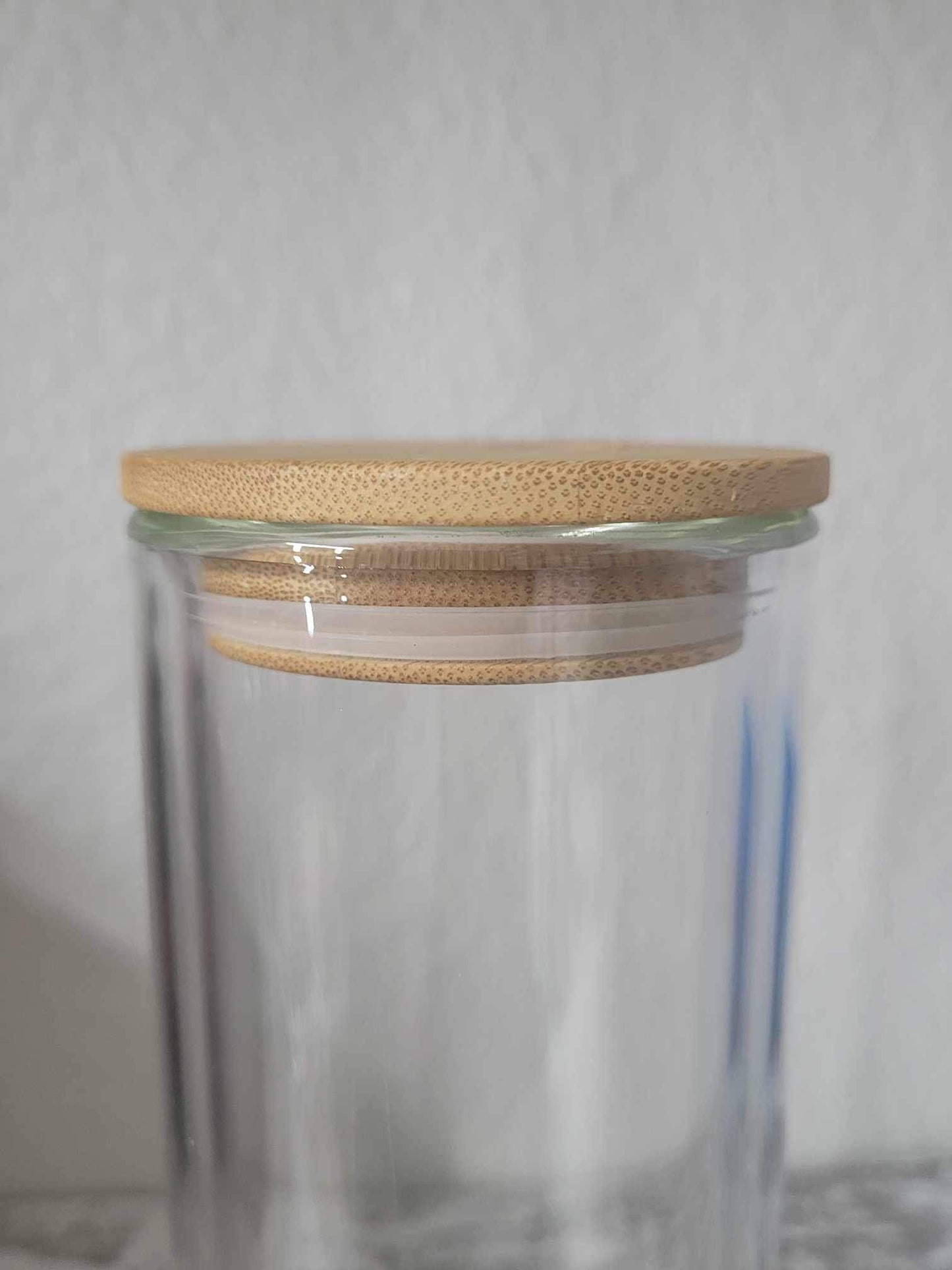 16oz/20oz/25oz, Blank GLASS double wall snowglobe tumbler, Pre-drilled bottom hole.  Bamboo lid and straw.  Ships from the USA