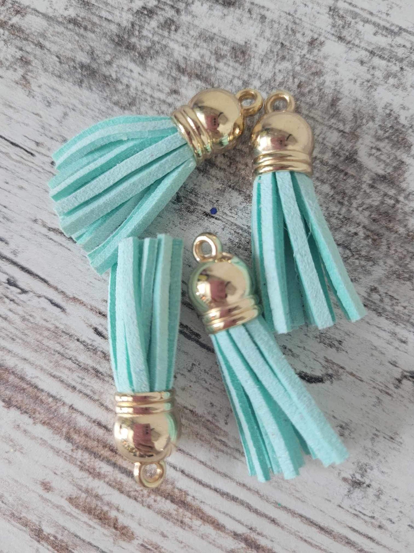 Suede Keychain Tassels, Multiple colors, Ships from the USA
