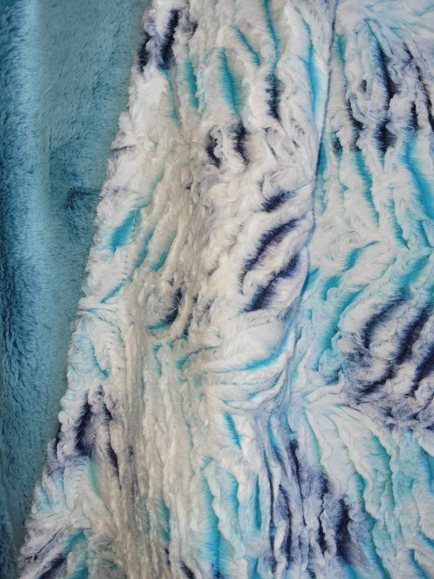 Blue Prism Minky Cuddle Blanket, EXTREMELY SOFT and cozy, measures 54” x 60”. Luxury Blanket, faux fur blanket, Ships from the USA.