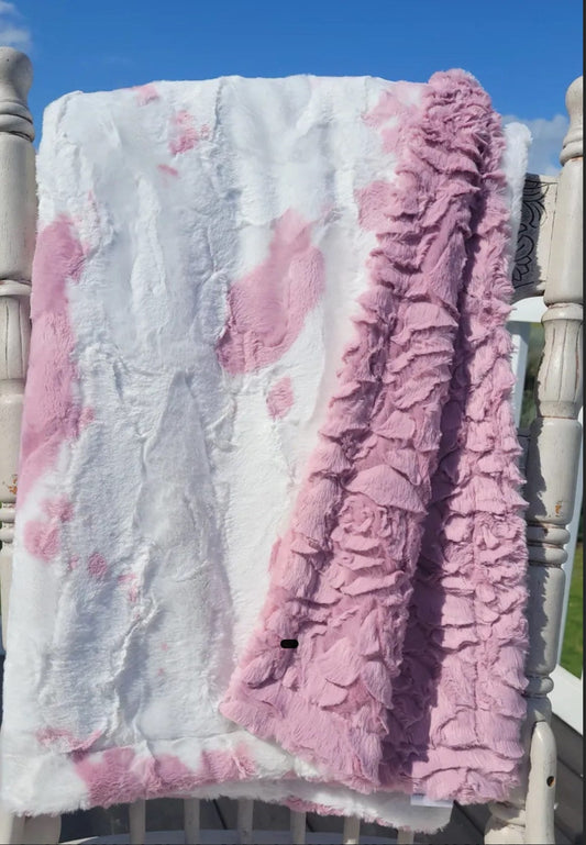 Clararose Calf Lounger Blanket, Minky Blanket, EXTREMELY SOFT and cozy, measures 60” x 36”, Great gift! Handmade blanket