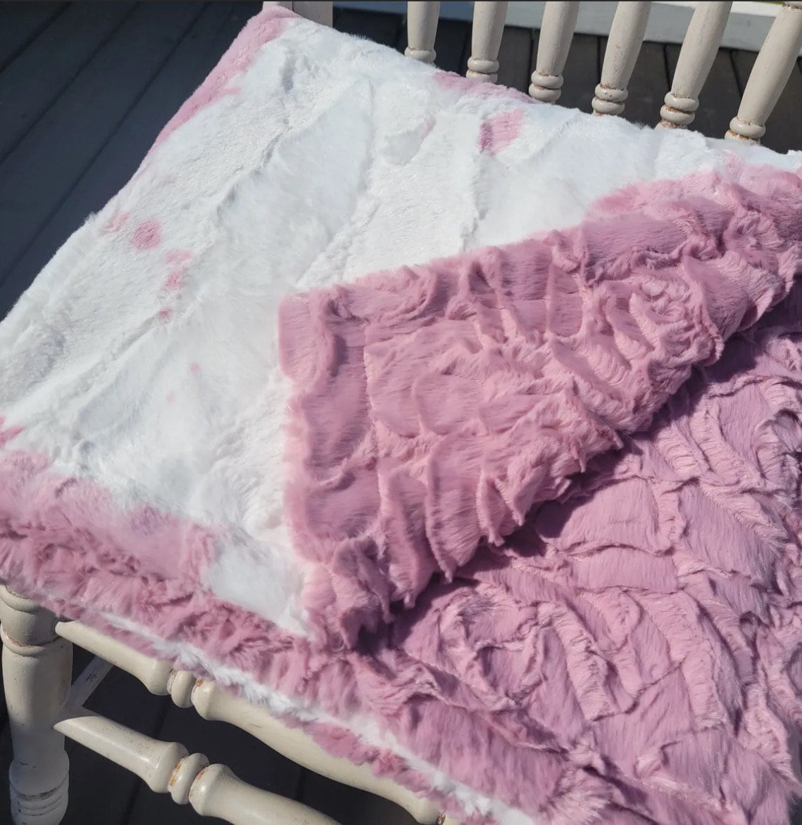 Clararose Calf Lounger Blanket, Minky Blanket, EXTREMELY SOFT and cozy, measures 60” x 36”, Great gift! Handmade blanket